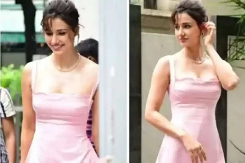 Disha Patani scores high on glamour in blush pink mini dress for Ek Villain  Returns promotions: Check out pics