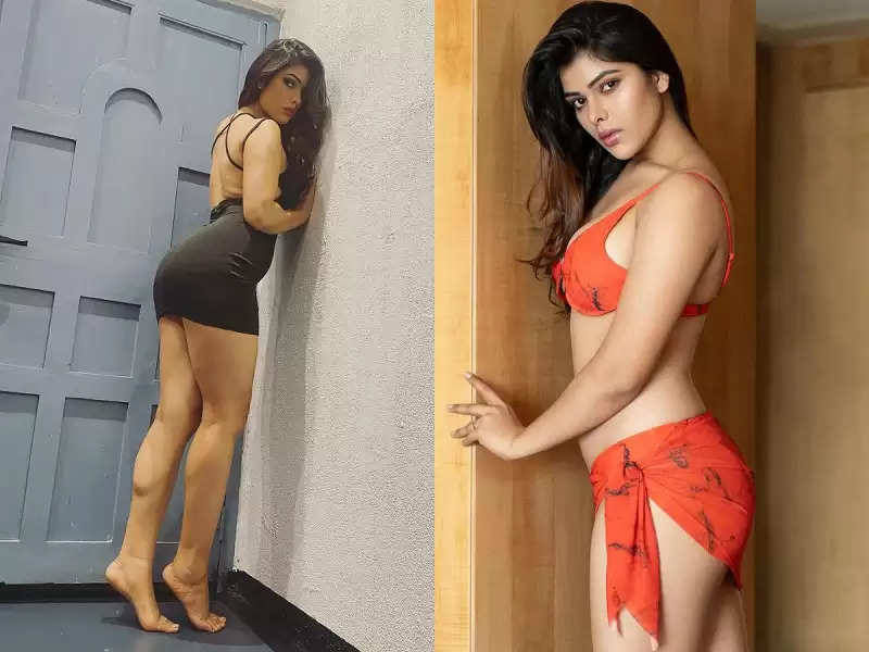 Mahima Gupta shows her curves in an orange lingerie