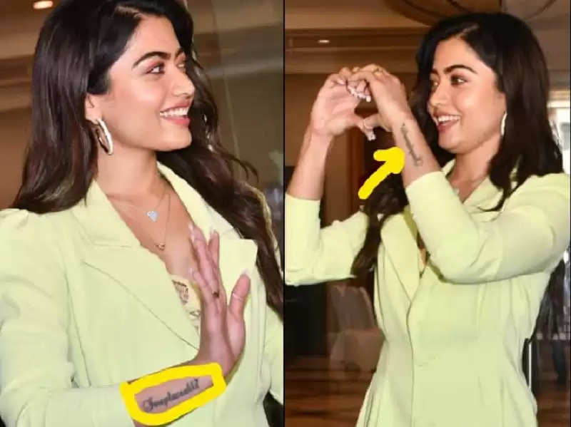 Did you know what Rashmika Mandanna's tattoo on her right wrist means?  Watch to find out - YouTube