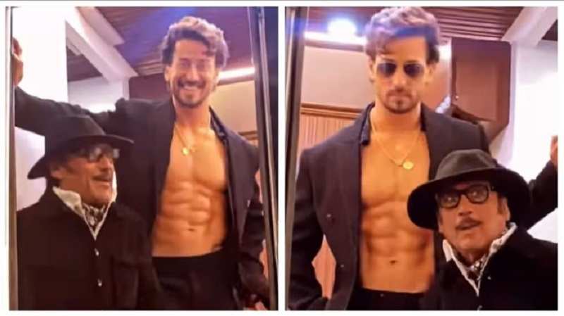 Entertainment Tiger Shroff Calls Jackie Daddy Cool And Shared A Stunning Video In A Black Suit